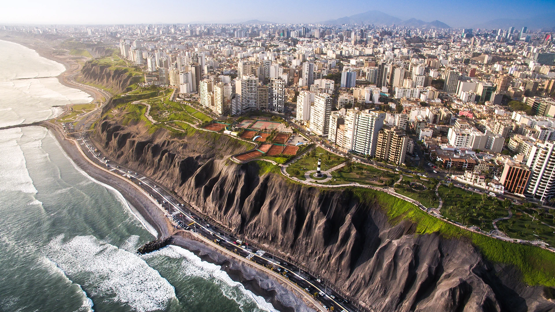 Aerial View Lima Peru