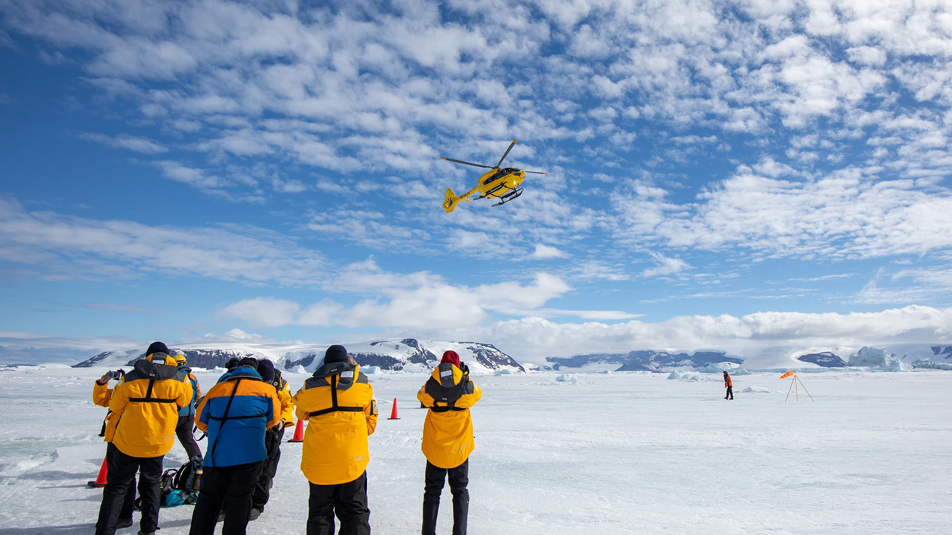 Antarctica by Helicopter: Icebergs and Remote Lands