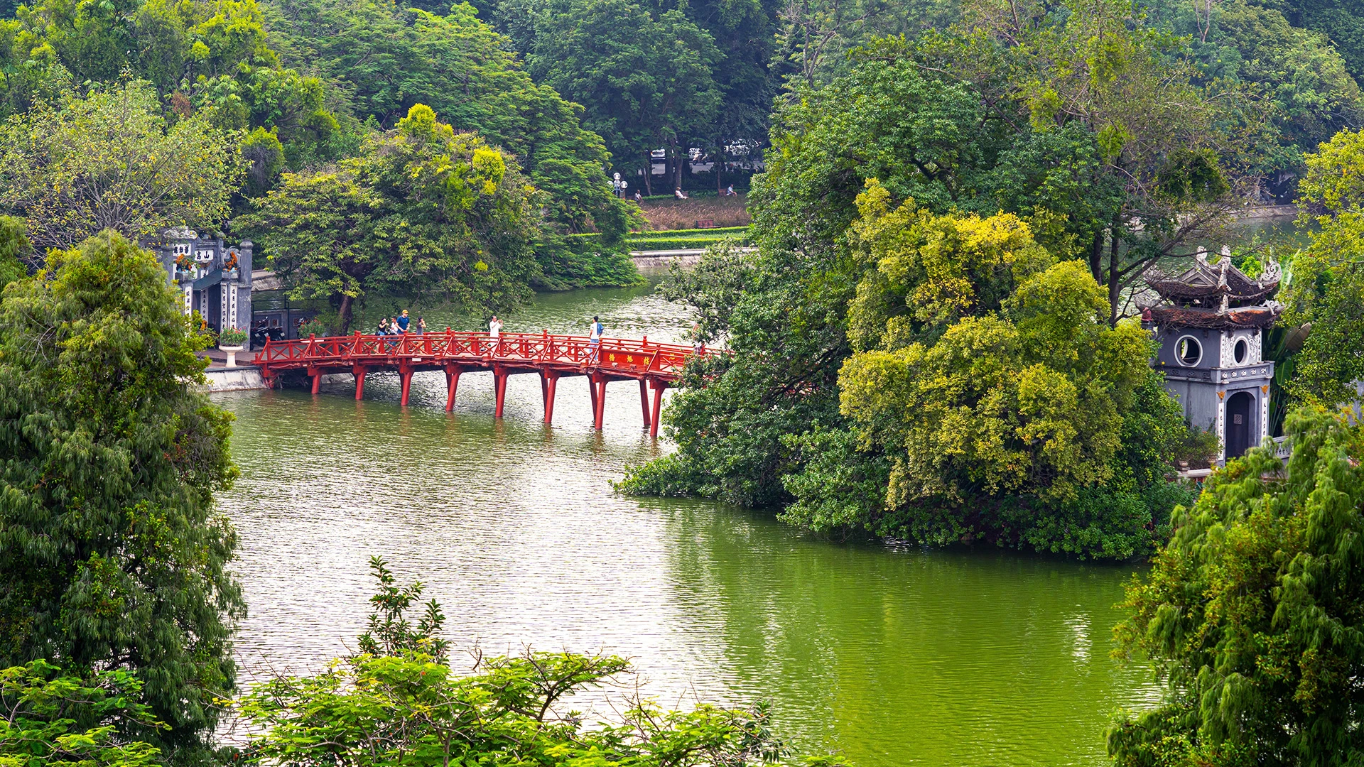 Hoan Kiem Lake Hanoi Vietnam