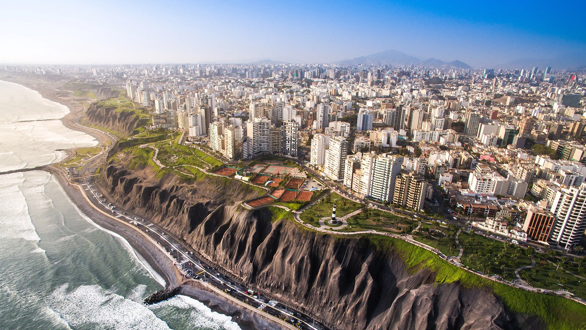 Miraflores Aerial View Lima Peru