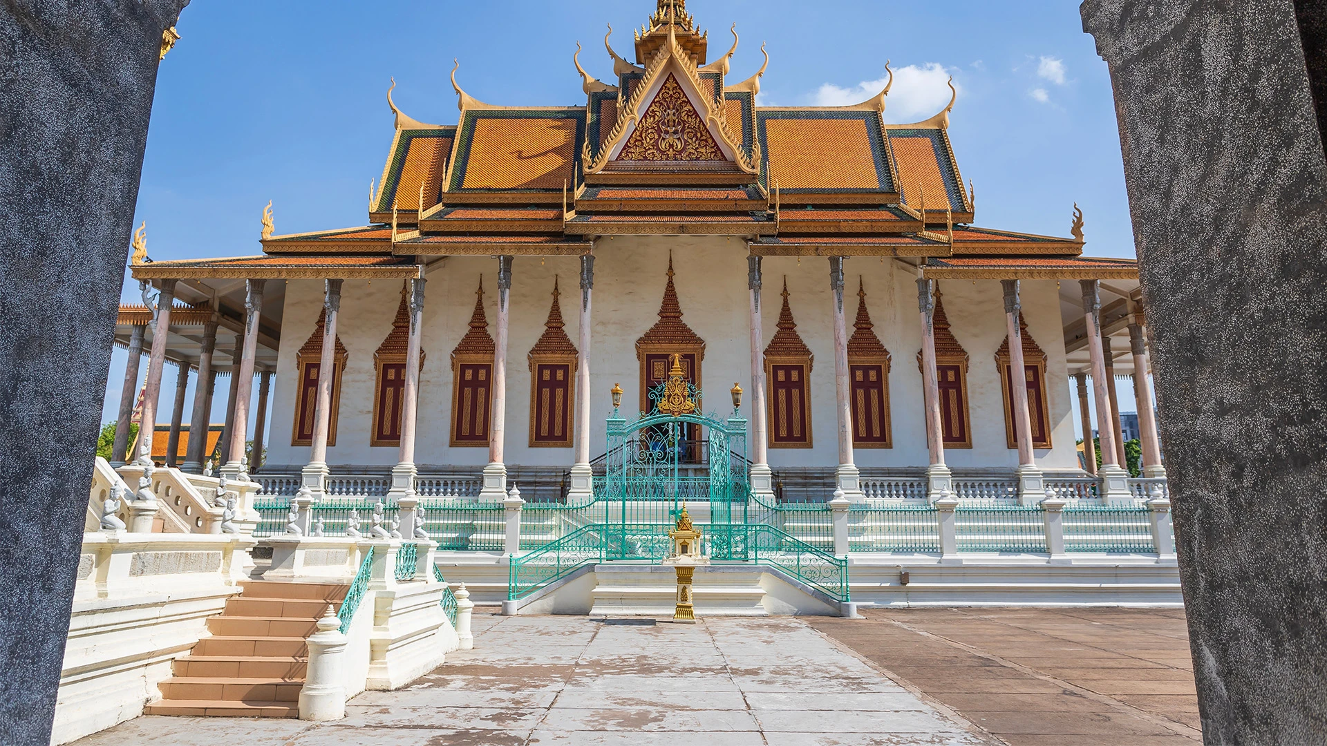 Phnom Penh Royal Palace in Cambodia