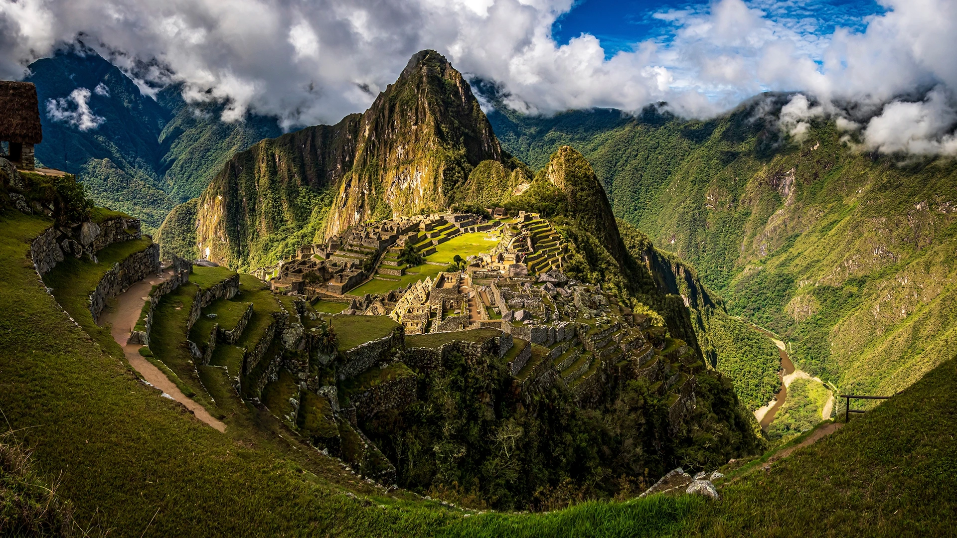 Top View Machu Picchu Peru