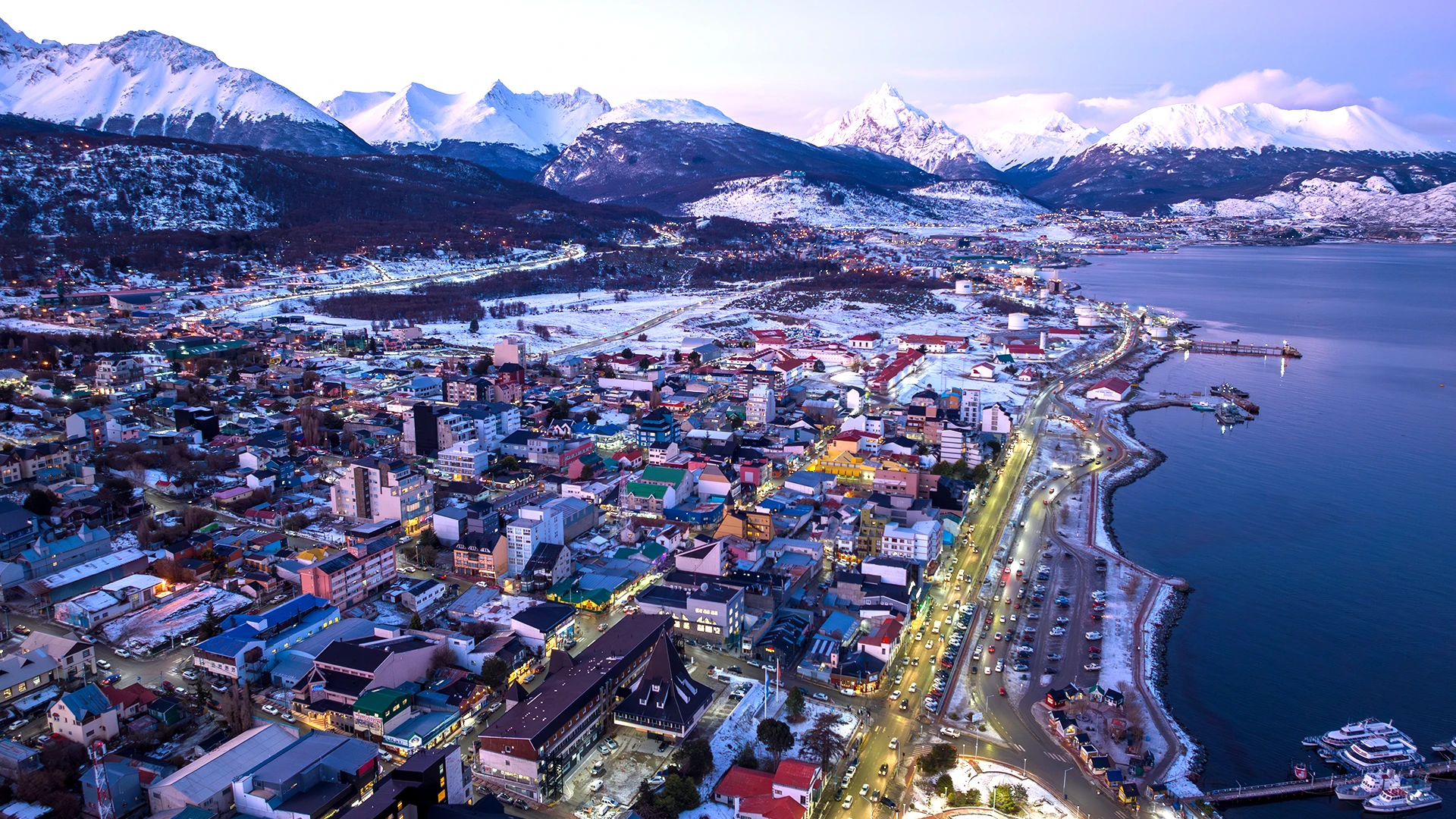 Aerial View Ushuaia Argentina
