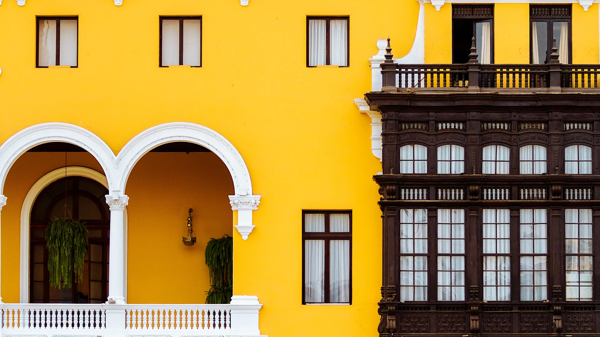 Yellow Building Lima Peru