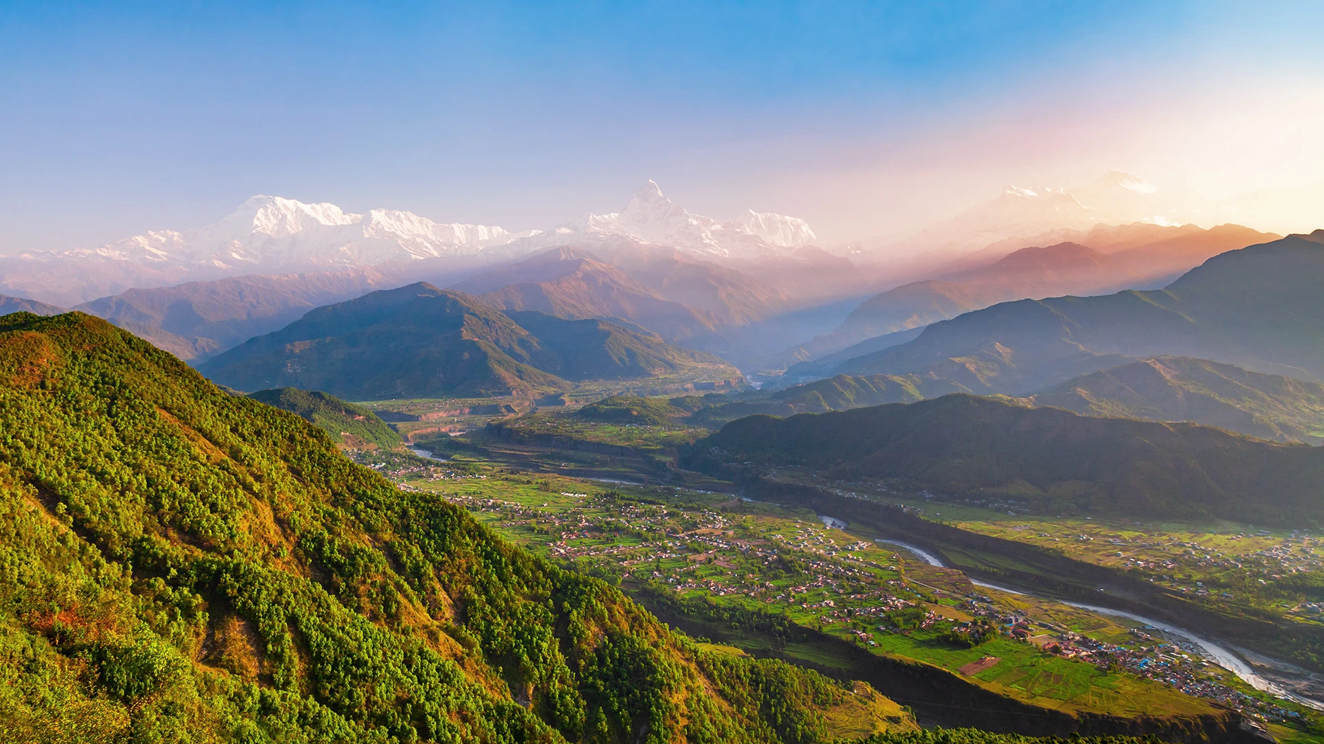 Annapurna Panoramic View Sarangkot Nepal