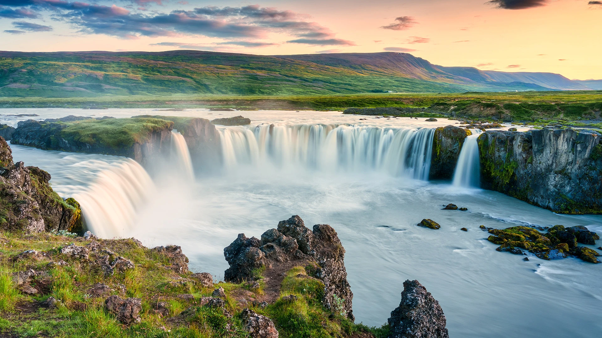Godafoss Waterfall Akureyri Iceland