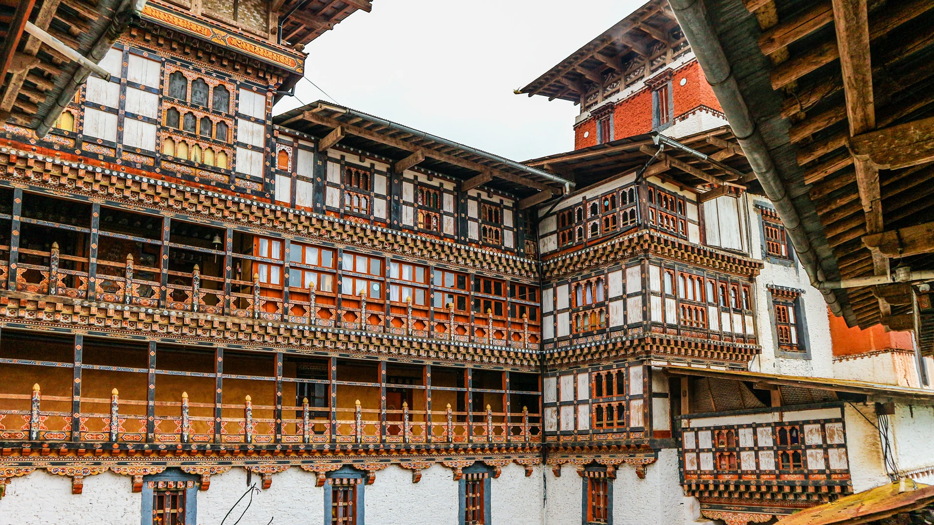 Inner View Trongsa Dzong Bumthang Bhutan