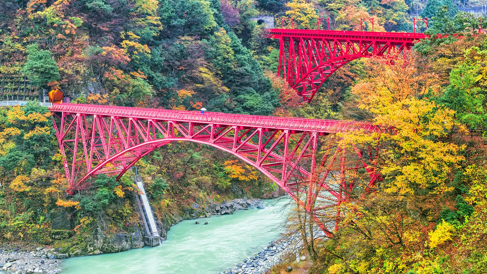 Kurobe Gorge Railway Kanazawa Japan