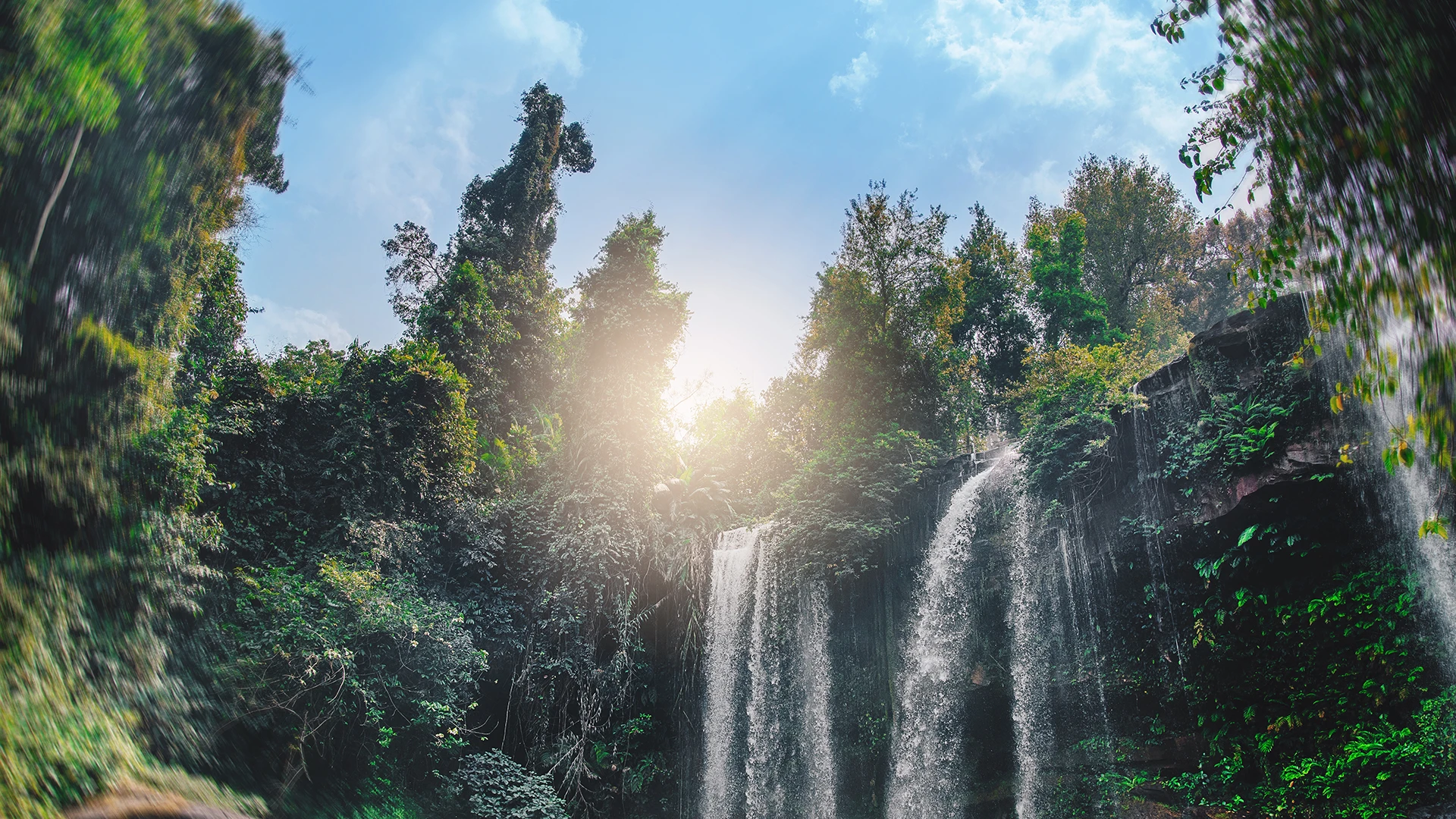 Phnom Kulen waterfall in Siem Reap