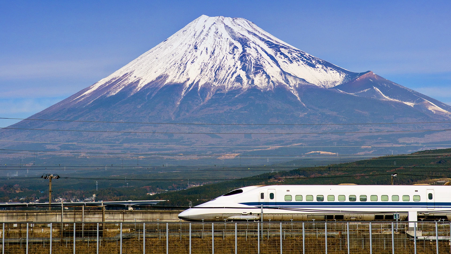 Shinkansen Mount Fuji Japan