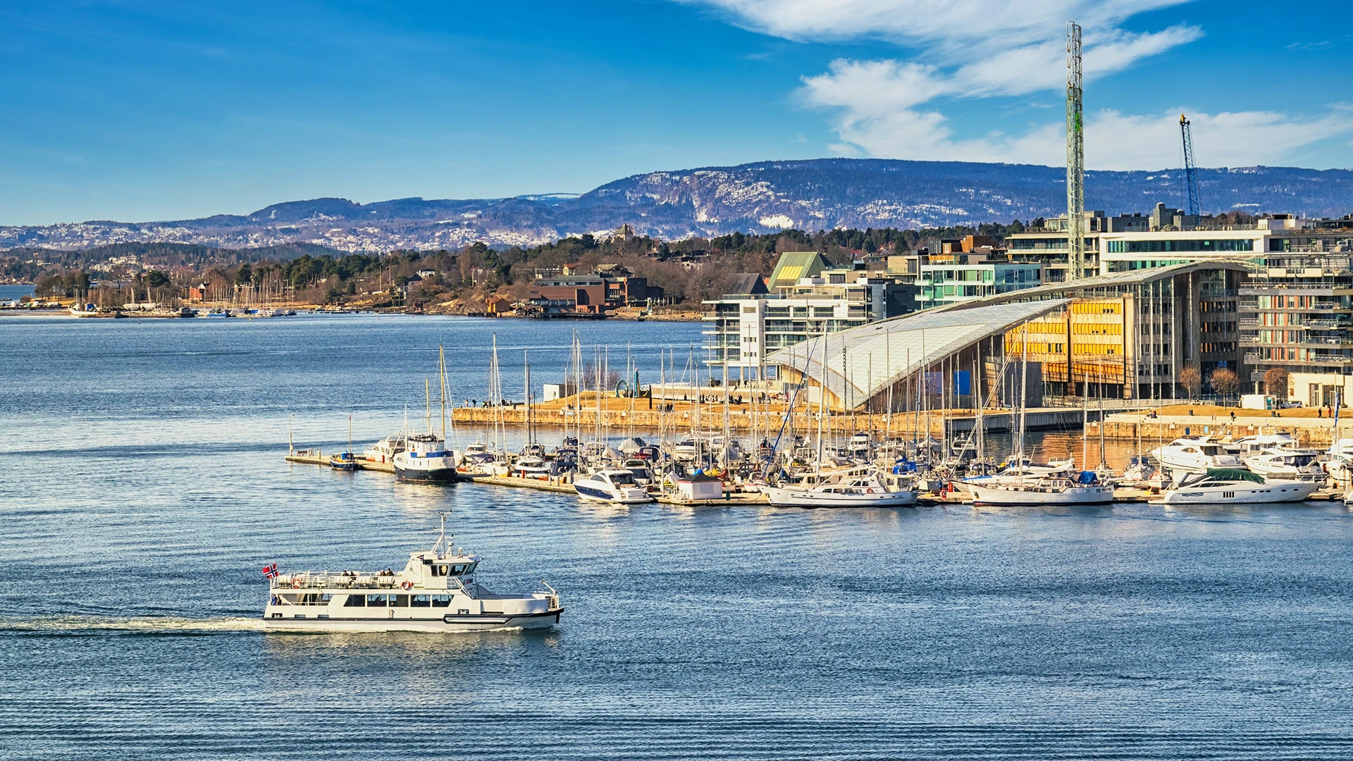 Skyline Oslo Harbour Norway