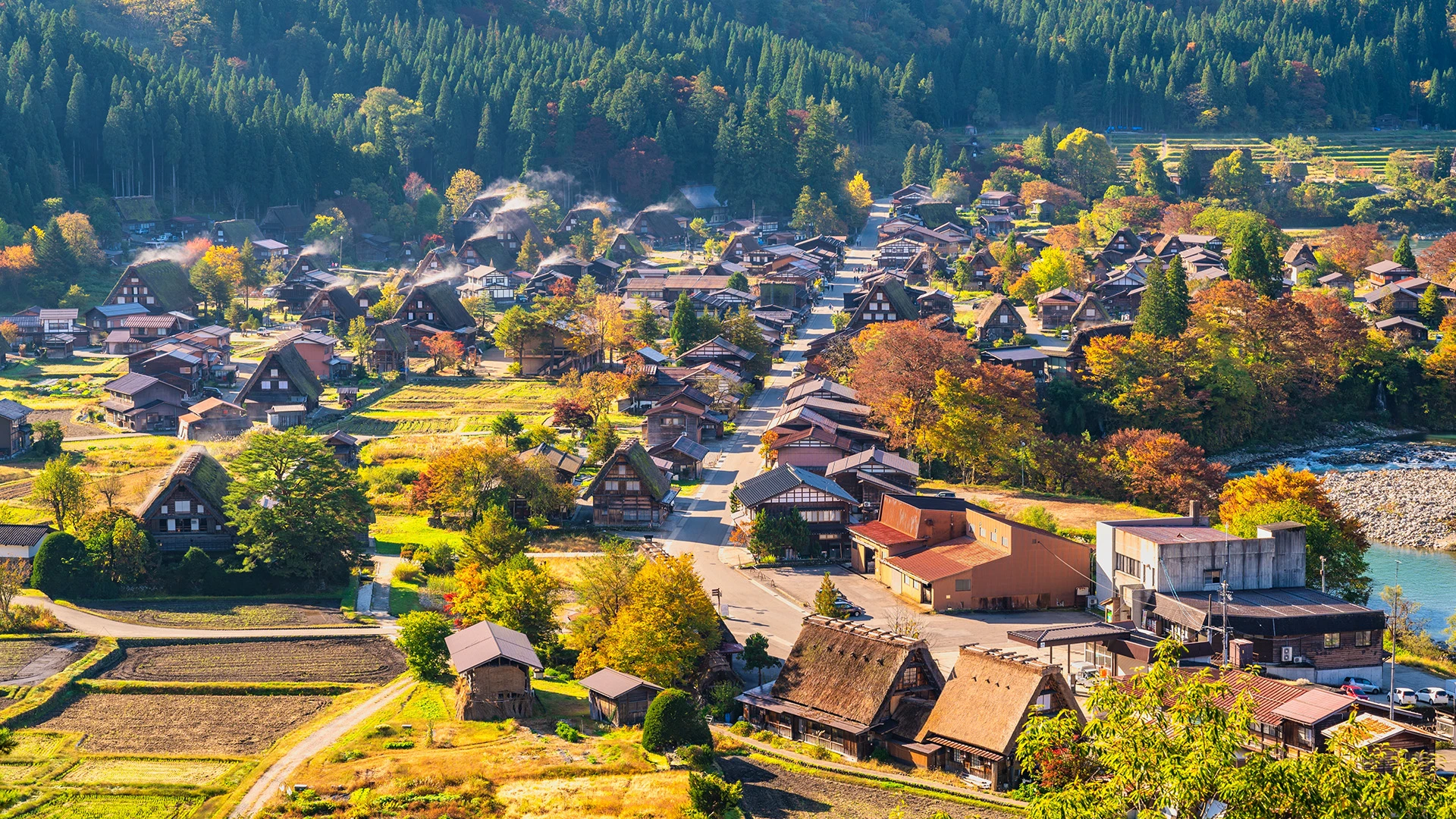 UNESCO-listed Villages Shirakawago Japan