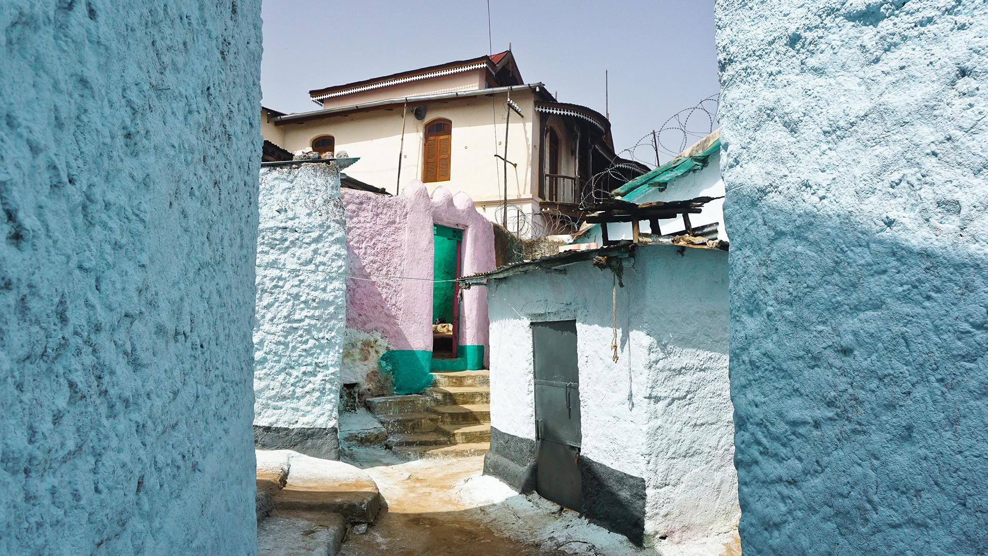Pastel-Coloured Houses Harar Ethiopia