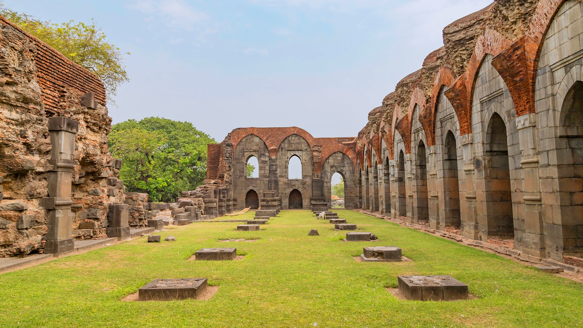 Ruins of a small mosque at Gour, Bengal, India