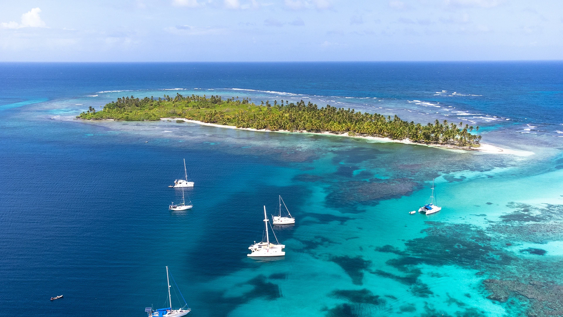 Sailing Boats San Blas Islands Panama