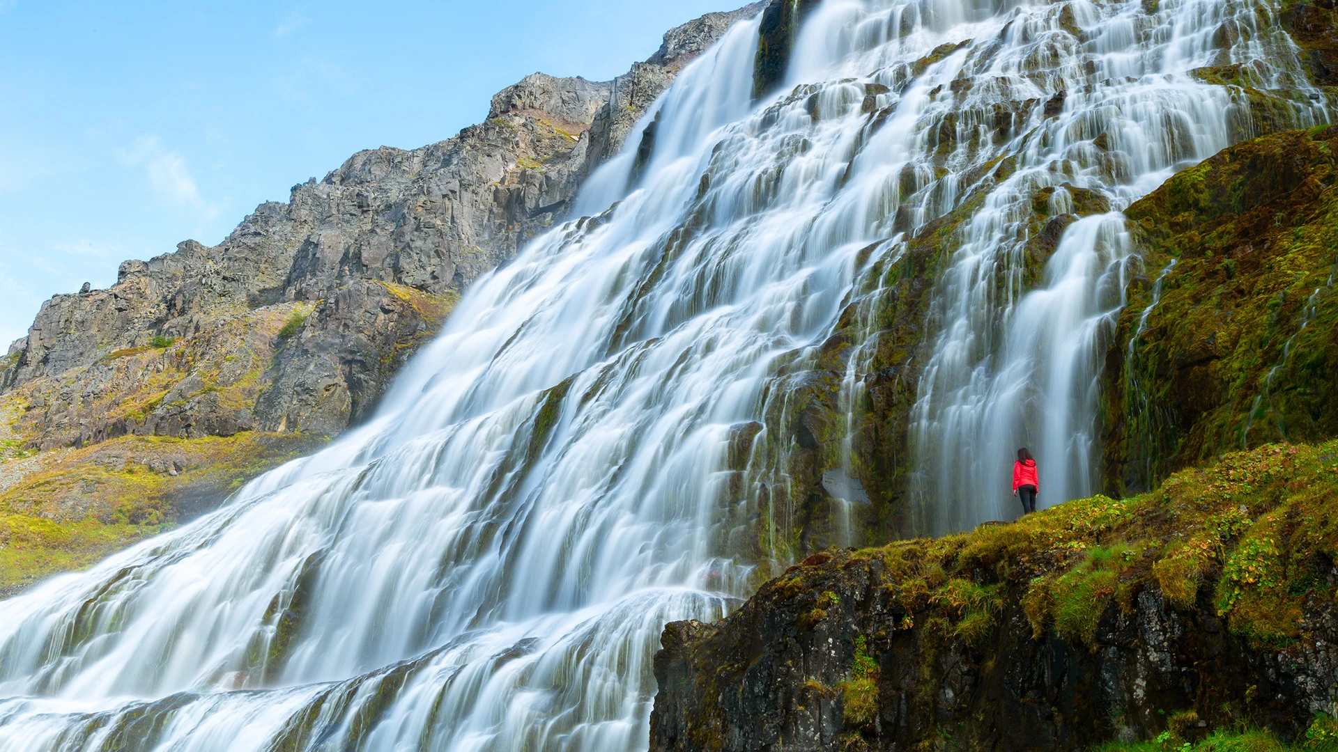 Dynjandi Waterfall Westfjords Iceland