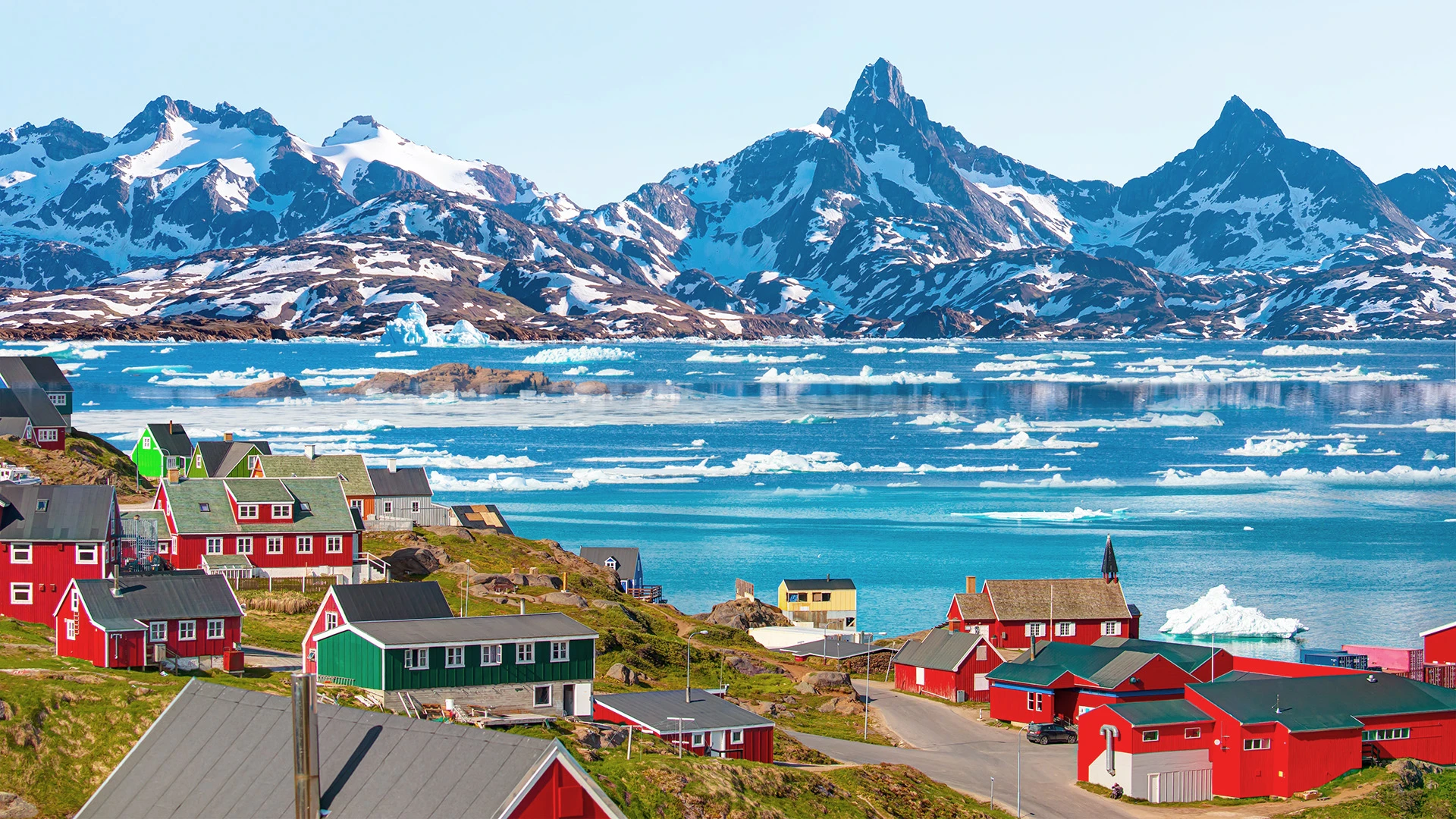 Picturesque Village Tasiilaq East Greenland