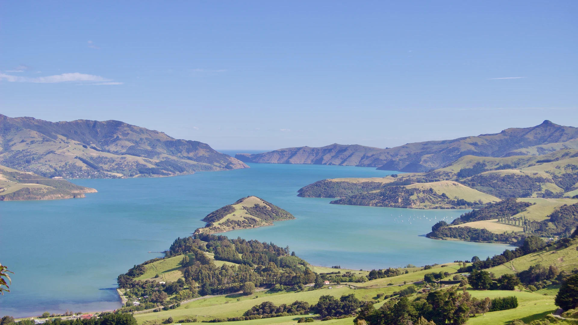 Akaroa Harbour on Banks Peninsula