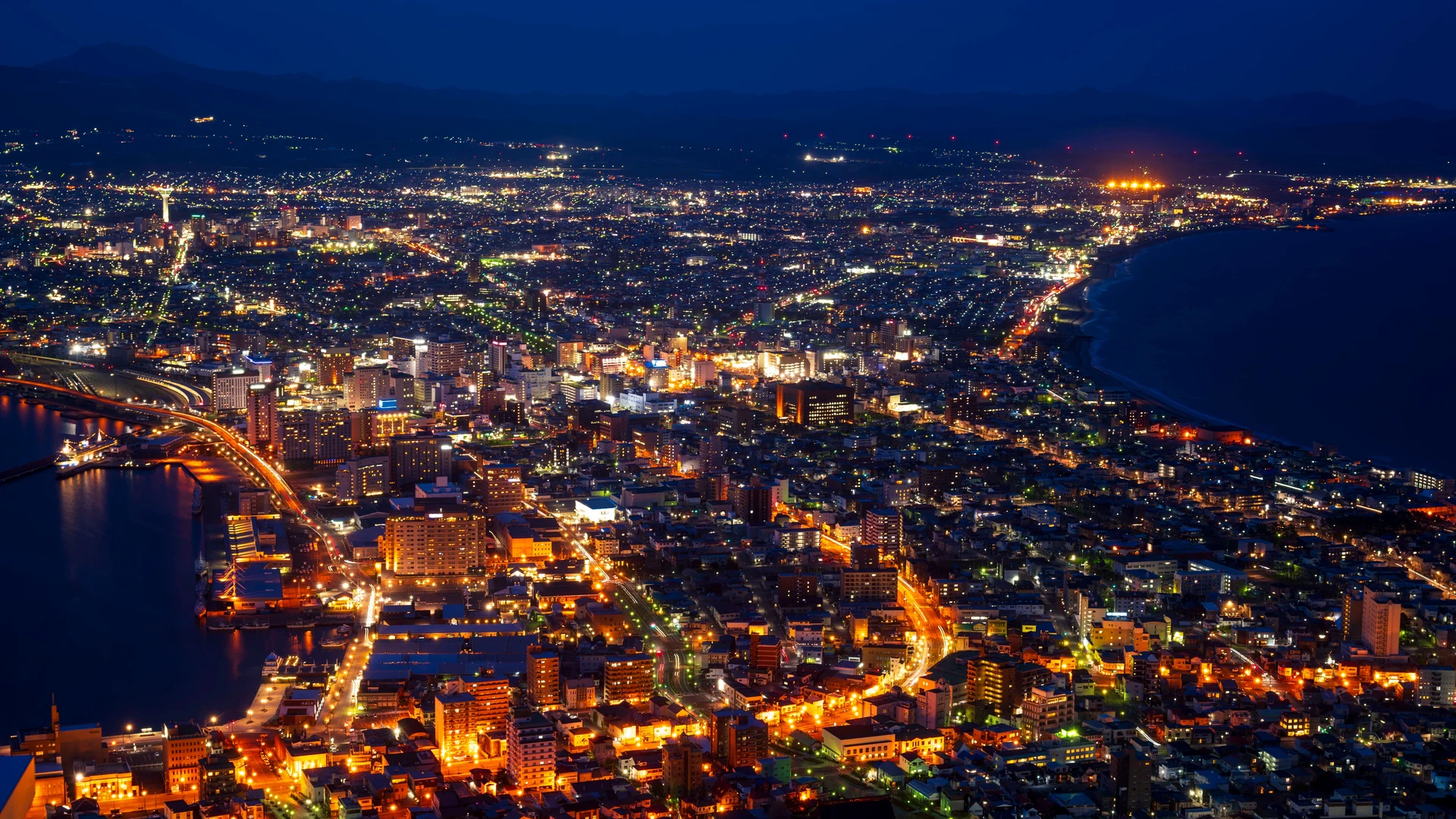 Hakodate cityscape from the mountain, Hokkaido