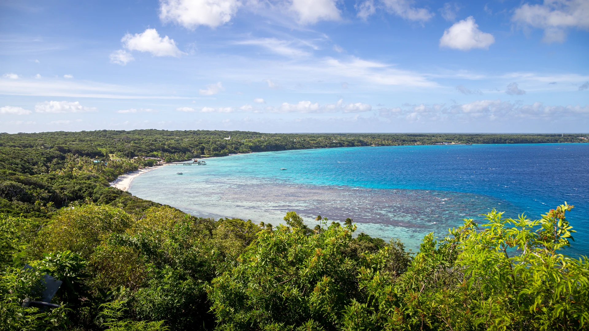 White-sand bay and turquoise lagoon, Lifou