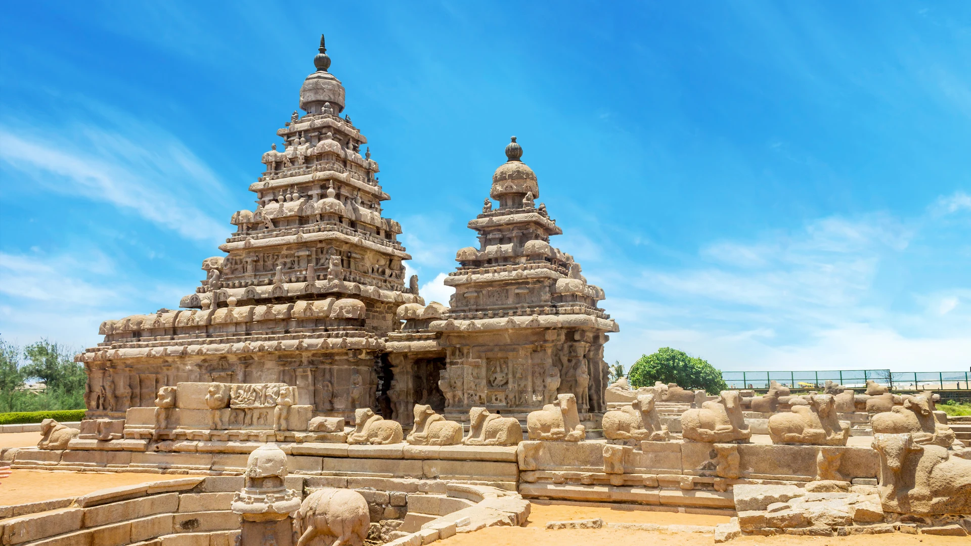 Shore Temple at Mahabalipuram, Tamil Nadu, India