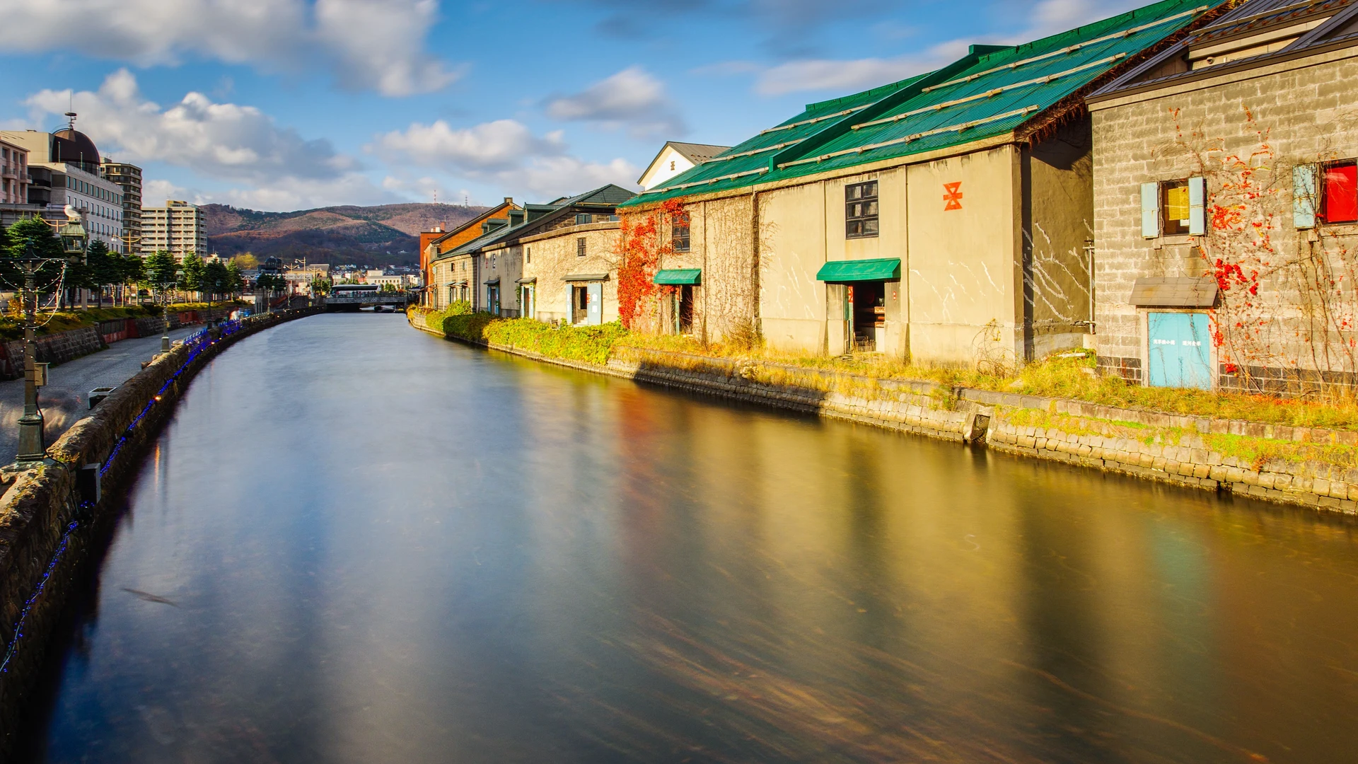 Otaru canal and old warehouses, Hokkaido