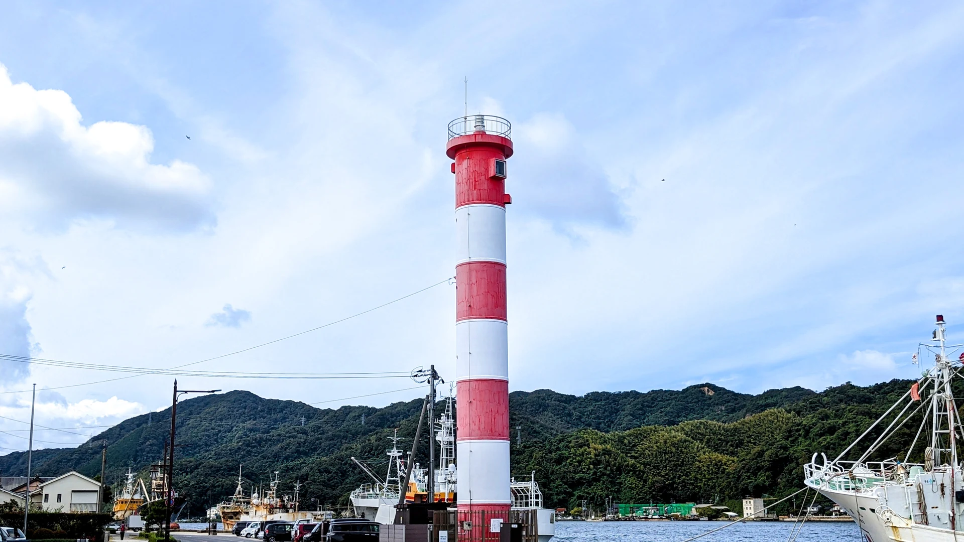 Lighthouse and fishing port, Sakaiminato